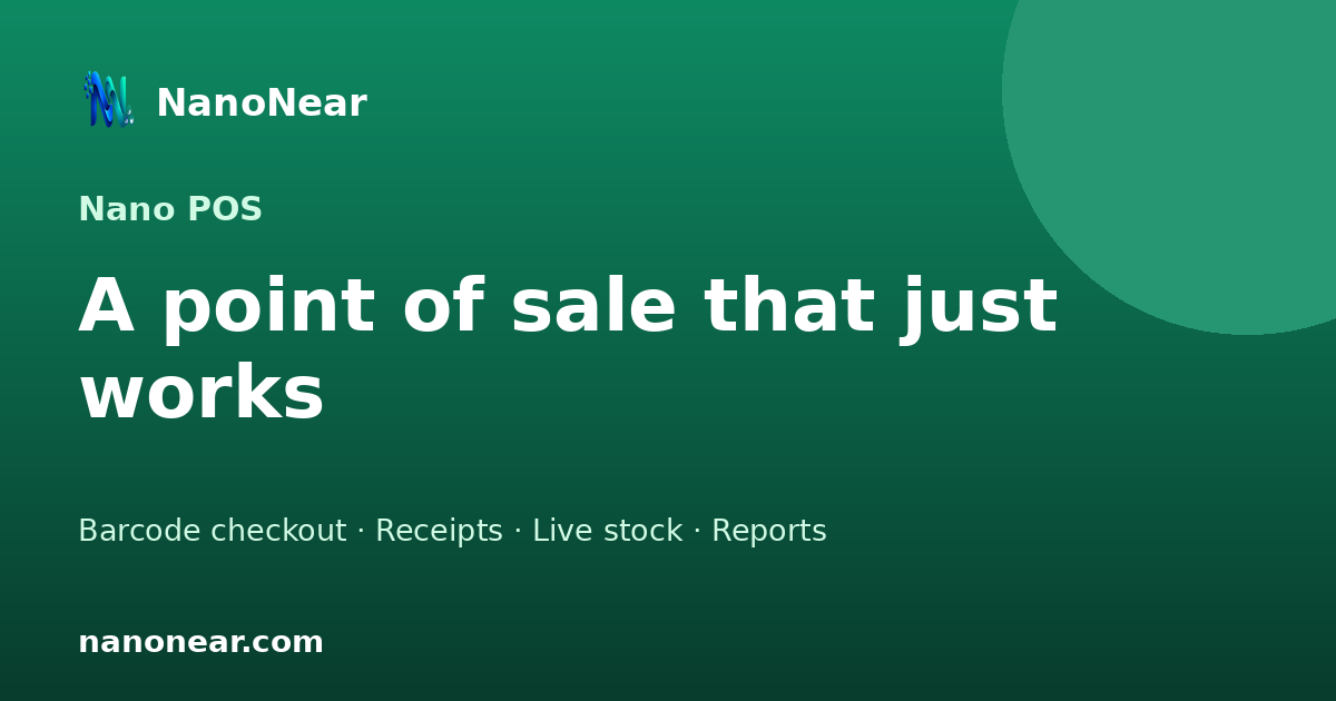 A point of sale that just works
